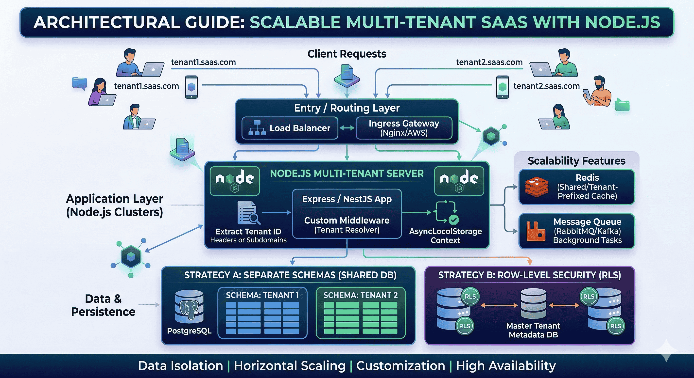 How to Build a Multi-Tenant SaaS with Node.js (2026 Full Guide)
